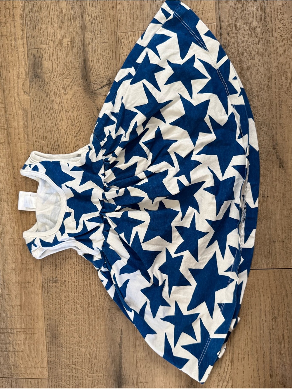 Hanna andersson 12-18 month baby dress or top with blue stars